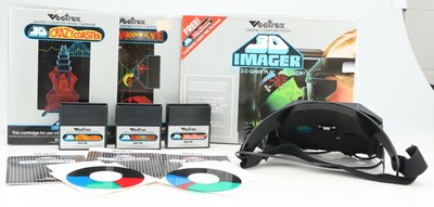 Lot 97 - Vetrex Vintage Console 3D Imager & Games