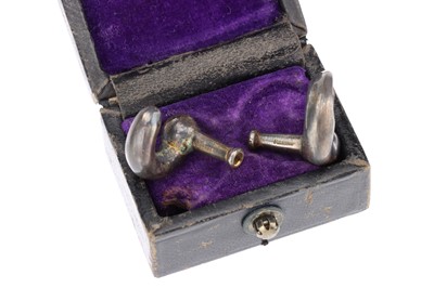Lot 160 - A Pair of Silver Ear Tubes