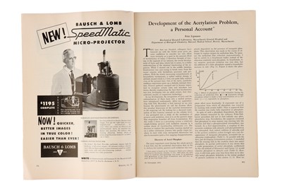 Lot 341 - Collection of Papers In Journals By Nobel Prize Winners