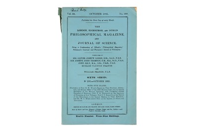 Lot 341 - Collection of Papers In Journals By Nobel Prize Winners