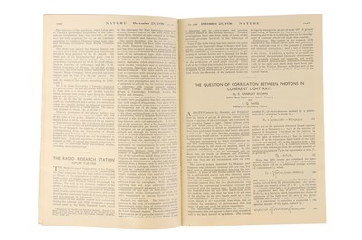 Lot 341 - Collection of Papers In Journals By Nobel Prize Winners