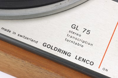 Lot 955 - A Goldring Lenco GL75 Record Turn Table
