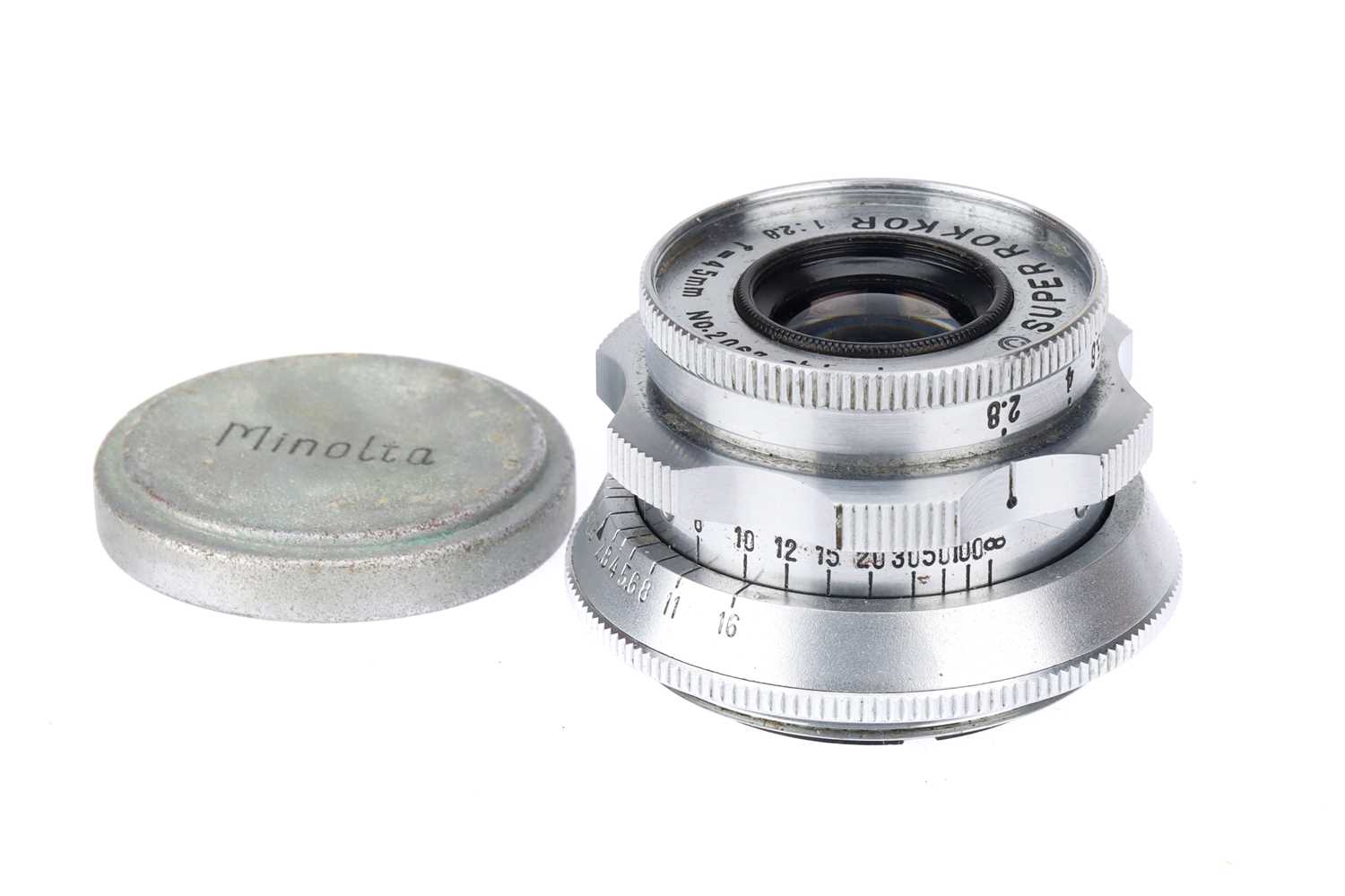Lot 52 - A Chiyoko "Minolta" Super Rokkor f/2.8 45mm Lens