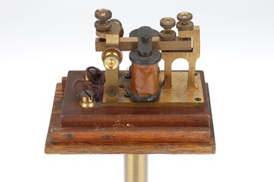 Lot 714 - Telegraph Sounder With Hood