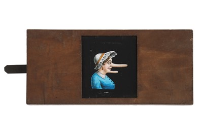 Lot 257 - Magic Lantern Slide of a Woman with Growing Chin & Nose