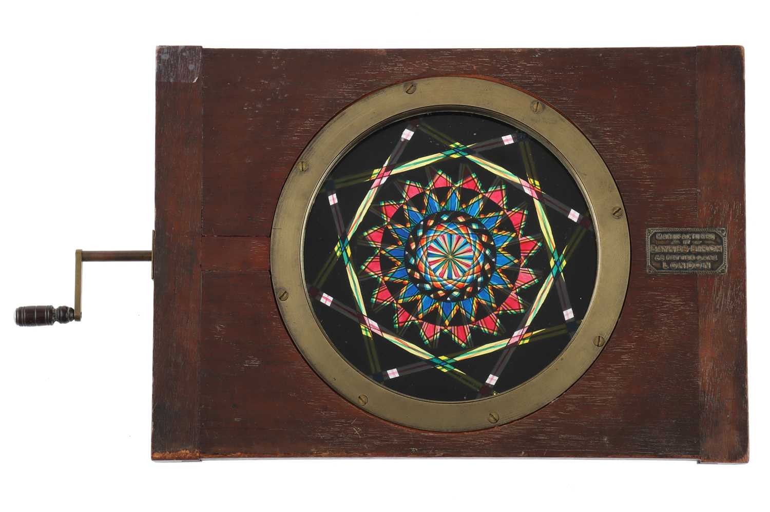 Lot 280 - A Very Large Polytechnic Chromatrope Magic Lantern Slide