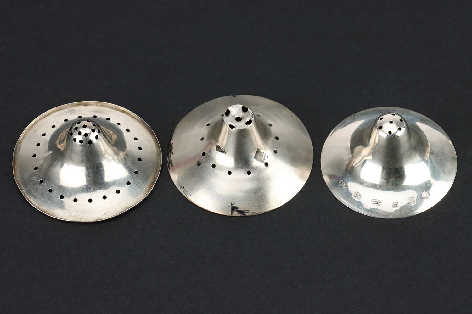 Lot 87 - Three Silver Nipple Shields