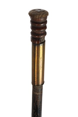Lot 88 - A Victorian Amputee's Wooden Leg and Crutch