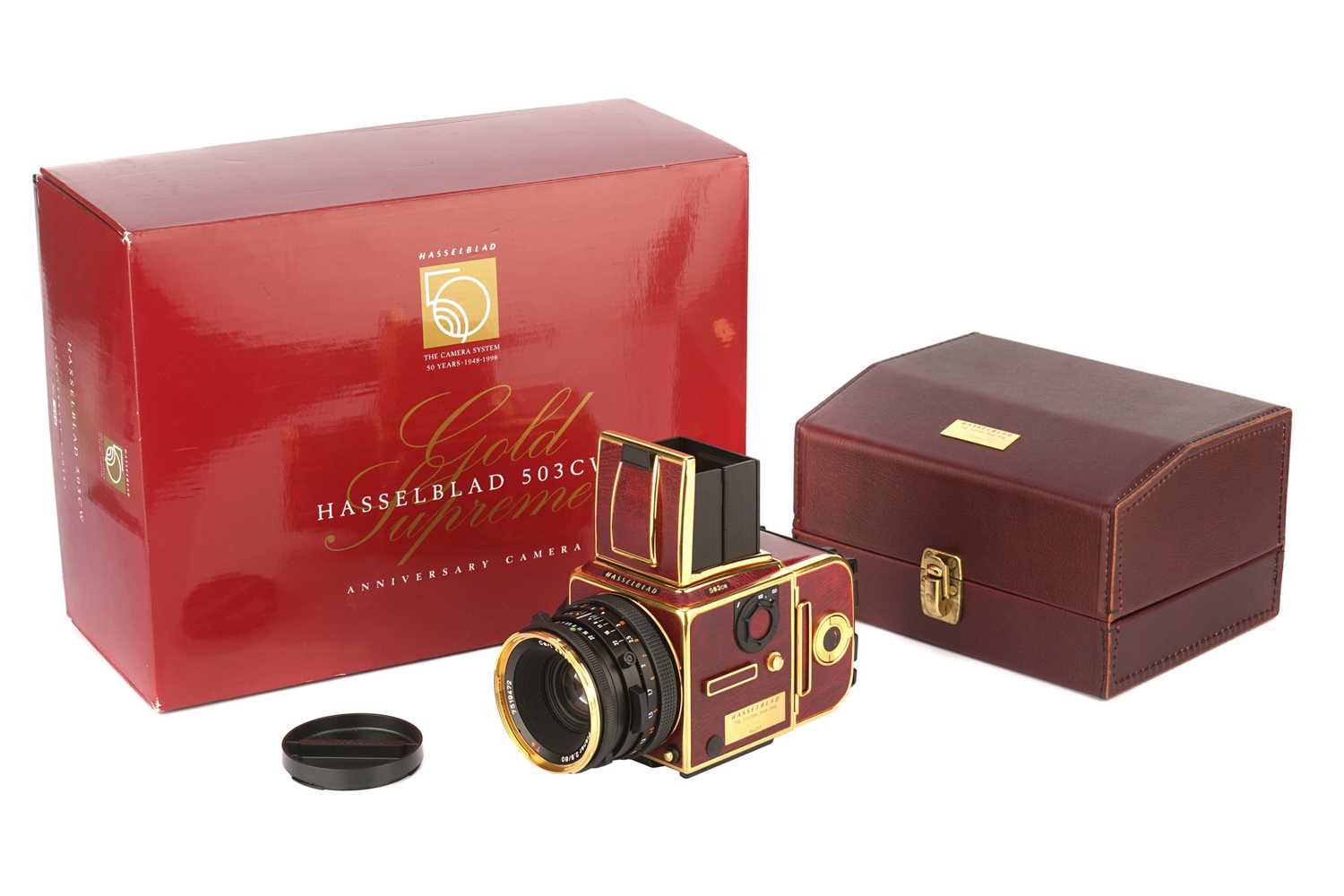 Lot 203 - A Hasselblad 503CW Gold Supreme 50th