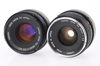 Lot 419 - A Pair of Canon FD Camera Lenses