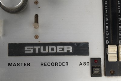 Lot 868 - A Studer A80-RC Master Tape Recroder Reel to Reel Player / Editor