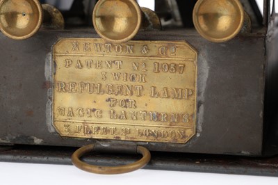 Lot 954 - Collection of 3 Tinplate Magic Lanterns