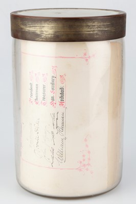 Lot 190 - A 19th Century Time Capsual from the Entrance to Birmingham Hospital