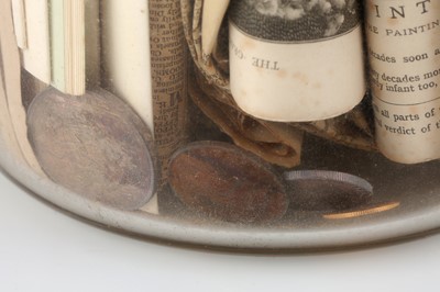 Lot 190 - A 19th Century Time Capsual from the Entrance to Birmingham Hospital