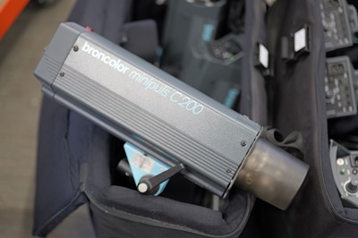 Lot 400 - A Set of Six Broncolor Minipuls c200 Studio Flash Heads