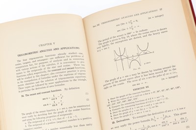 Lot 423 - Logsdon, Mayme Irwin. Elementary Mathematical Analysis, with Tables. Volume I [&] Volume II