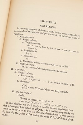 Lot 423 - Logsdon, Mayme Irwin. Elementary Mathematical Analysis, with Tables. Volume I [&] Volume II