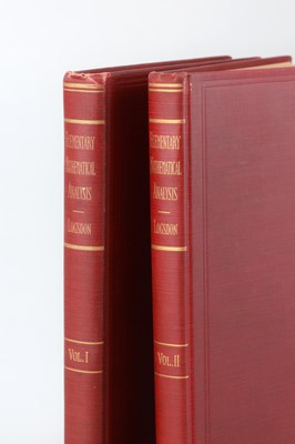Lot 423 - Logsdon, Mayme Irwin. Elementary Mathematical Analysis, with Tables. Volume I [&] Volume II