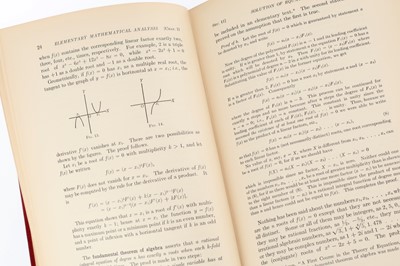 Lot 423 - Logsdon, Mayme Irwin. Elementary Mathematical Analysis, with Tables. Volume I [&] Volume II