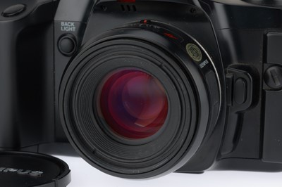 Lot 208 - An Olympus 101 SLR Camera Outfit