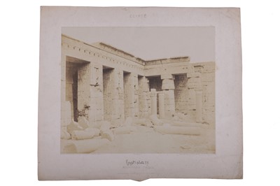 Lot 39 - Felix Tenyard (1817–1892), Egypt, Medinet Abour (Thebes).