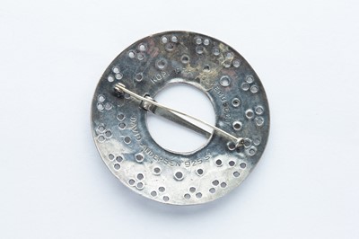 Lot 36 - A David Andersen Silver Aztec Style Brooch