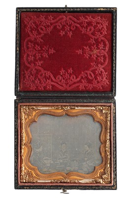 Lot 5 - Daguerreotype-Japanese Women Tea Drinking