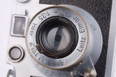 Lot 15 - A Leica IIIc 'Heer' & 'Artl.' Rangefinder Camera