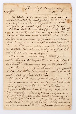 Lot 1 - History and Description of the Processes of the Daguerreotype and the Diorama, By Daguerre