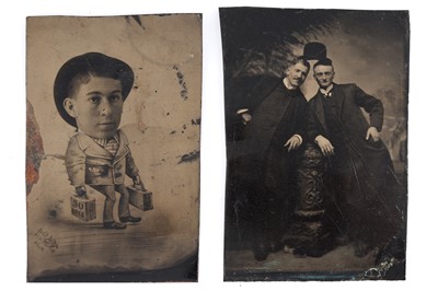 Lot 3 - Daguerreotype and Tintypes. Humourous