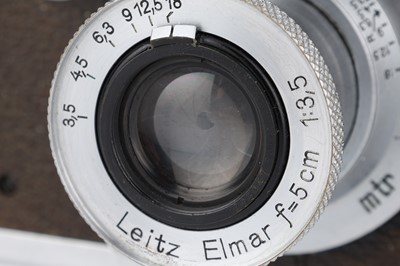 Lot 3 - A Leica IIIa 35mm Rangefinder Camera Outfit