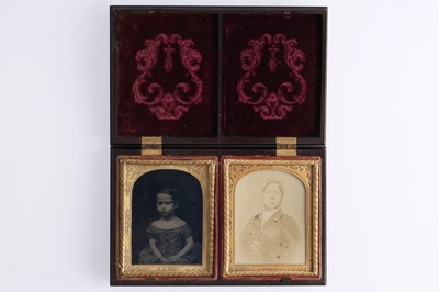Lot 15 - Collection of Union Cased Daguerreotype & Ambrotype Photographs