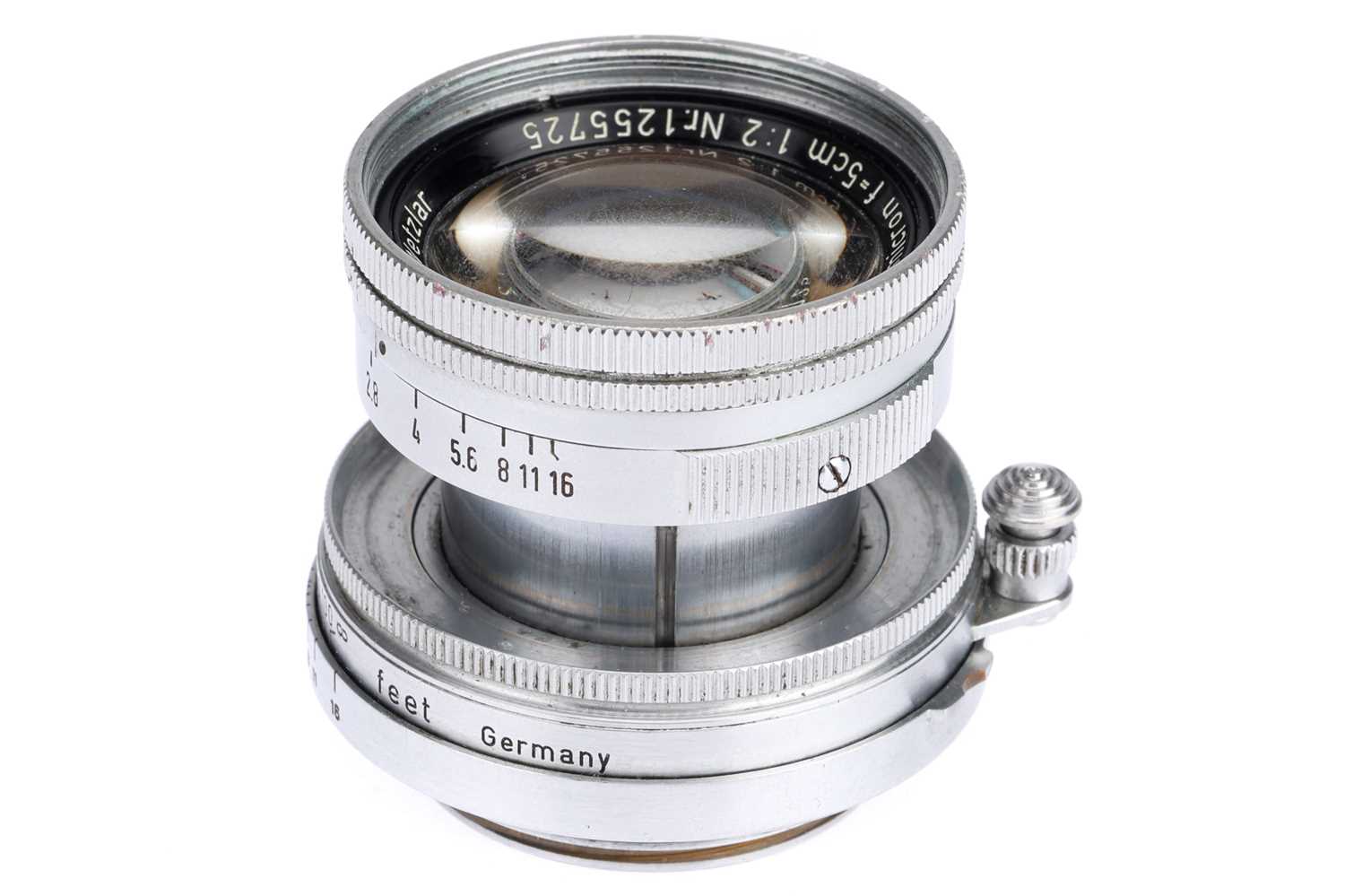 Lot 17 - A Leitz Wetzlar Summicron f/2 5cm Collapsible Lens