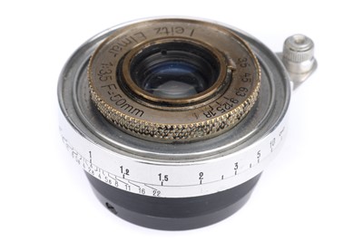 Lot 15 - A Leitz Wetzlar Elmar f/3.5 50mm Collapsible Lens