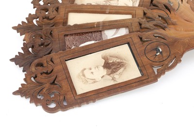 Lot 5 - A Rare Fan-type Carte de Visite Frame