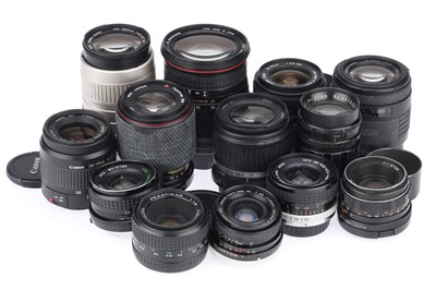 Lot 485 - A Selection of Camera Lenses