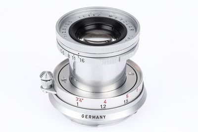 Lot 32 - A Leitz Leica Elmar 50mm f/2.8 Collapsible Lens