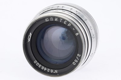 Lot 20 - A Jupiter-8 50mm f/2 Camera Lens