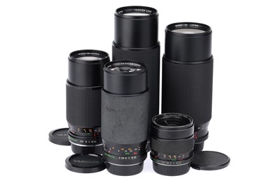 Lot 135 - ꩜ Four Yashica ML Zoom Series Camera Lenses