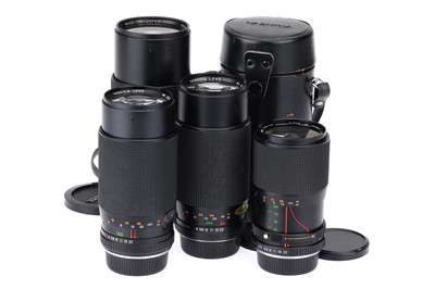 Lot 136 - Four Yashica ML Zoom Camera Lenses