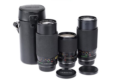 Lot 136 - Three Yashica ML Zoom Camera Lenses