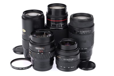 Lot 148 - ꩜ A Selection of Yashica AF Series Camera Lenses