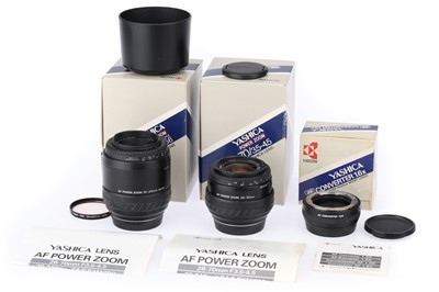 Lot 155 - Two Yashica AF Power Zoom Camera Lenses