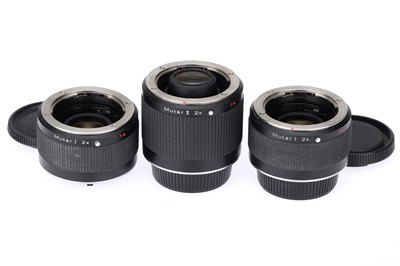 Lot 218 - Three Carl Zeiss Mutar T* 2x Teleconverters