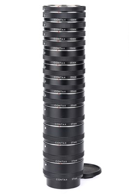 Lot 223 - A Large Selection of Contax Extension Rings/Tubes