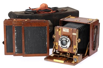 Lot 538 - A Sanderson Tropical 4"x5" Hand & Stand Camera