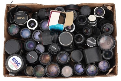 Lot 357 - A Large Selection of Camera Lenses