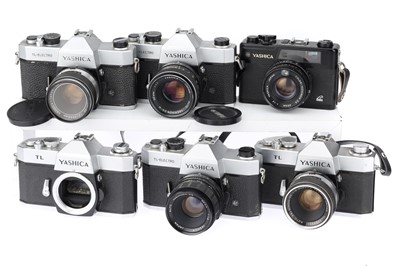 Lot 121 - A Group of Yashica TL 35mm SLR Cameras