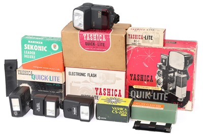 Lot 411 - A Selection of Yashica Lighting & Flash Accessories