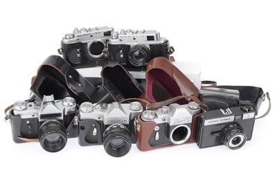 Lot 117 - A Group of Soviet 35mm SLR Cameras
